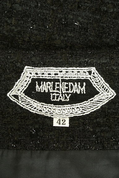 MARLENE DAM（マーレンダム）の古着「フリンジティアードフリルラメスカート（スカート）」大画像６へ