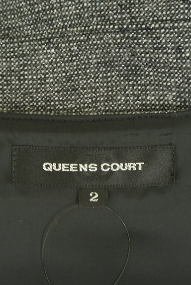 QUEENS COURT（クイーンズコート）の古着「Aライン膝丈ラメジャンパースカート（キャミワンピース）」大画像６へ