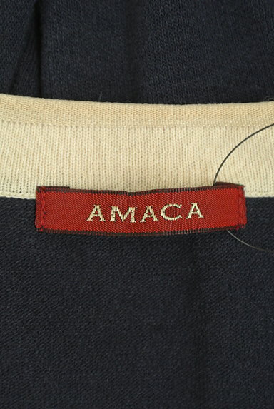 AMACA（アマカ）の古着「配色ニットカーディガン（カーディガン・ボレロ）」大画像６へ