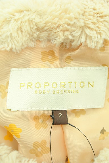 PROPORTION BODY DRESSING（プロポーションボディ ドレッシング）の古着「リボン衿のエコファーコート（コート）」大画像６へ
