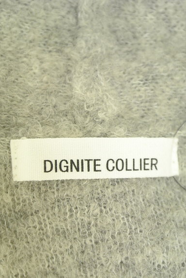 Dignite collier（ディニテ　コリエ）の古着「フロントオープンロングニットカーデ（カーディガン・ボレロ）」大画像６へ