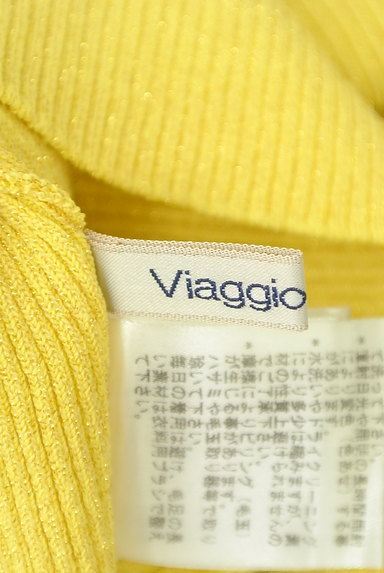 Viaggio Blu（ビアッジョブルー）の古着「七分袖リブニットトップス（ニット）」大画像６へ