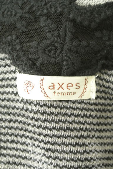 axes femme（アクシーズファム）の古着「幾何ローズ柄レースニットアップ（セットアップ（ジャケット＋スカート））」大画像６へ
