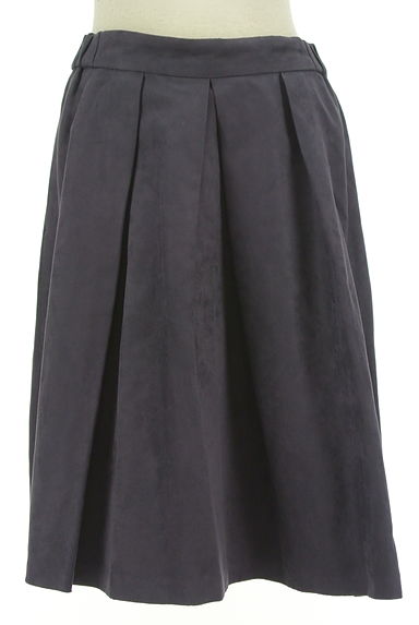Couture Brooch（クチュールブローチ）の古着「スエード調タック膝丈スカート（スカート）」大画像１へ