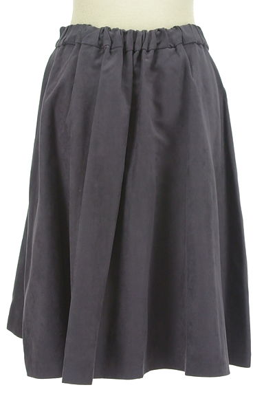 Couture Brooch（クチュールブローチ）の古着「スエード調タック膝丈スカート（スカート）」大画像２へ