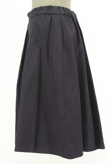 Couture Brooch（クチュールブローチ）の古着「スエード調タック膝丈スカート（スカート）」大画像３へ