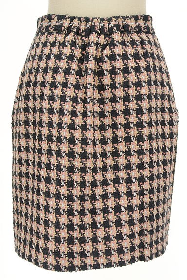 Couture Brooch（クチュールブローチ）の古着「起毛ニットツイード膝丈スカート（スカート）」大画像２へ