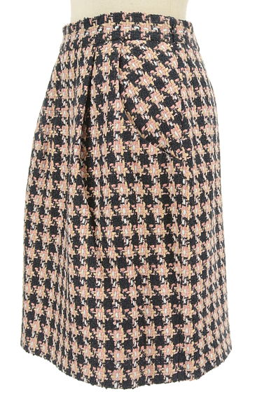 Couture Brooch（クチュールブローチ）の古着「起毛ニットツイード膝丈スカート（スカート）」大画像３へ