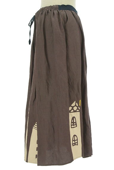 POU DOU DOU（プードゥドゥ）の古着「裾プリントギャザーロングスカート（ロングスカート・マキシスカート）」大画像３へ