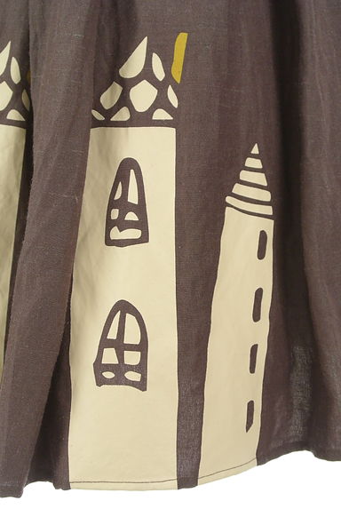 POU DOU DOU（プードゥドゥ）の古着「裾プリントギャザーロングスカート（ロングスカート・マキシスカート）」大画像５へ