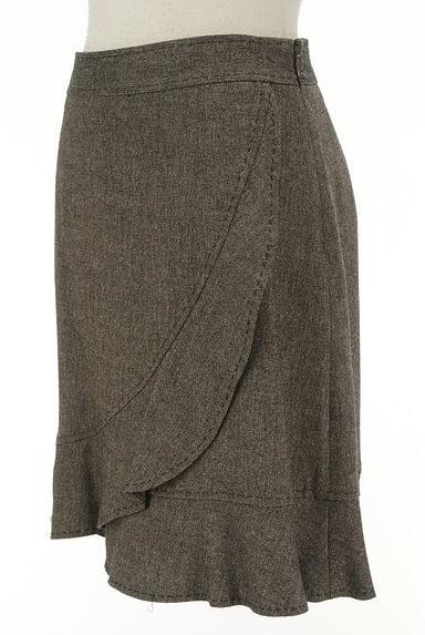 JILLSTUART（ジルスチュアート）の古着「裾フリルラップデザイン膝上スカート（ミニスカート）」大画像３へ