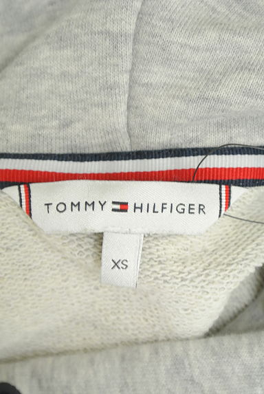 TOMMY HILFIGER（トミーヒルフィガー）の古着「シンプルプリントロングパーカー（スウェット・パーカー）」大画像６へ