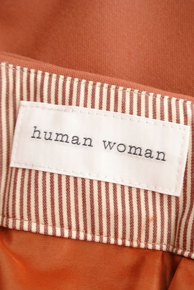 HUMAN WOMAN（ヒューマンウーマン）の古着「ウエストリボンタックワイドパンツ（パンツ）」大画像６へ