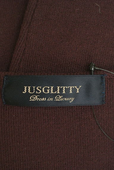 JUSGLITTY（ジャスグリッティー）の古着「Vネックワンカラーニットトップス（ニット）」大画像６へ