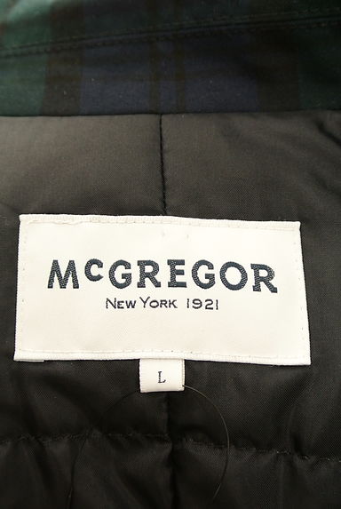 McGREGOR（マックレガー）の古着「チェック柄Aラインロングダウンコート（ダウンジャケット・ダウンコート）」大画像６へ