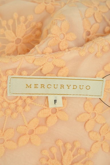 MERCURYDUO（マーキュリーデュオ）の古着「オーガンジーレースのお花ミニワンピ（ワンピース・チュニック）」大画像６へ