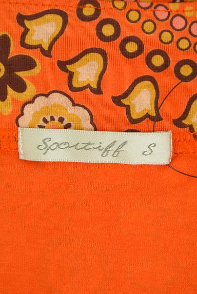 sportiff（スポーティフ）の古着「フレアスリーブロング丈花柄カットソー（カットソー・プルオーバー）」大画像６へ