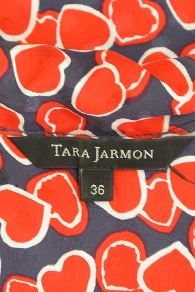 TARA JARMON（タラジャーモン）の古着「ハート柄膝下丈シルク混ワンピース（ワンピース・チュニック）」大画像６へ
