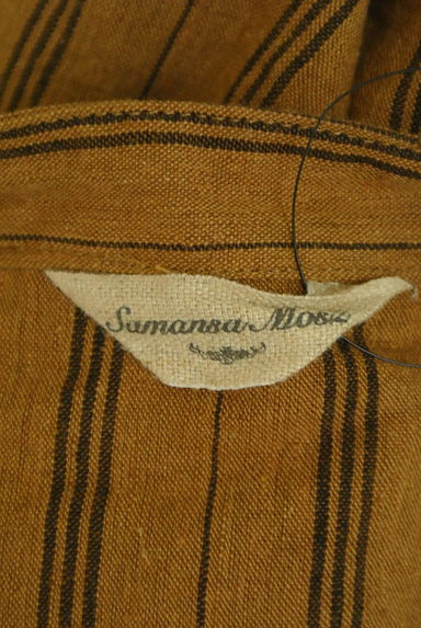 SM2（サマンサモスモス）の古着「チャイナボタンストライプ柄マキシ丈ワンピ（ワンピース・チュニック）」大画像６へ
