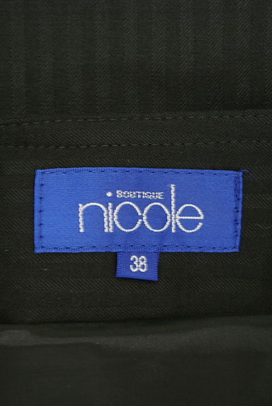 NICOLE（ニコル）の古着「微光沢ストライプ柄膝丈マーメイドスカート（スカート）」大画像６へ