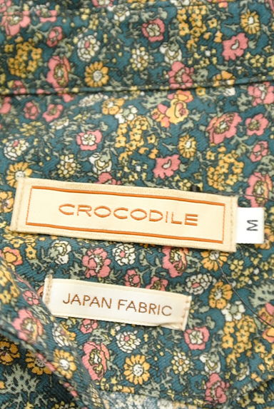 Crocodile（クロコダイル）の古着「花柄スキッパーカットソー（カットソー・プルオーバー）」大画像６へ