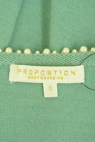 PROPORTION BODY DRESSING（プロポーションボディ ドレッシング）の古着「パール付きラメネックラインニット（ニット）」大画像６へ