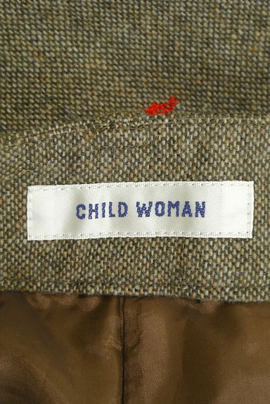 CHILD WOMAN（チャイルドウーマン）の古着「チェリー刺繍タックウールパンツ（パンツ）」大画像６へ