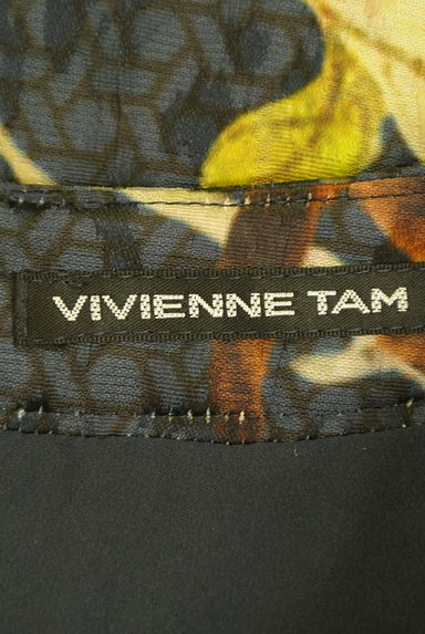 VIVIENNE TAM（ヴィヴィアンタム）の古着「モダンチャイナ風ミモレ丈ワンピース（ワンピース・チュニック）」大画像６へ