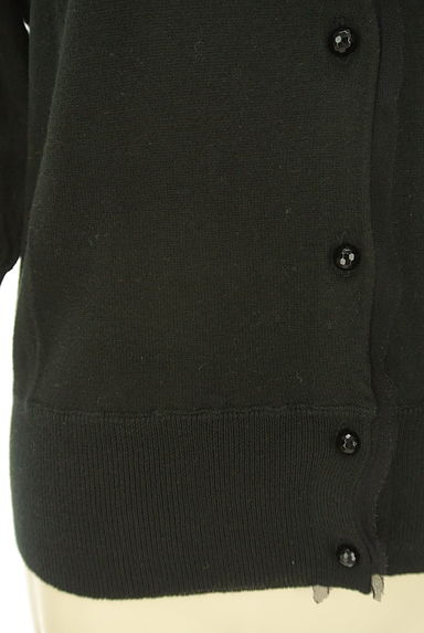 VIVIENNE TAM（ヴィヴィアンタム）の古着「ビーズ花刺繍シルク混７分袖カーディガン（カーディガン・ボレロ）」大画像５へ