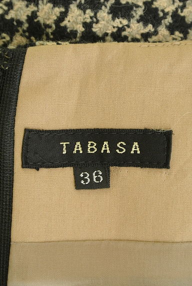 TABASA（タバサ）の古着「千鳥格子柄ロングウールスカート（ロングスカート・マキシスカート）」大画像６へ