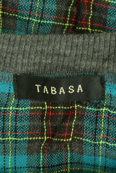 TABASA（タバサ）の古着「くしゅっとチェック柄ドルマンカットソー（カットソー・プルオーバー）」大画像６へ