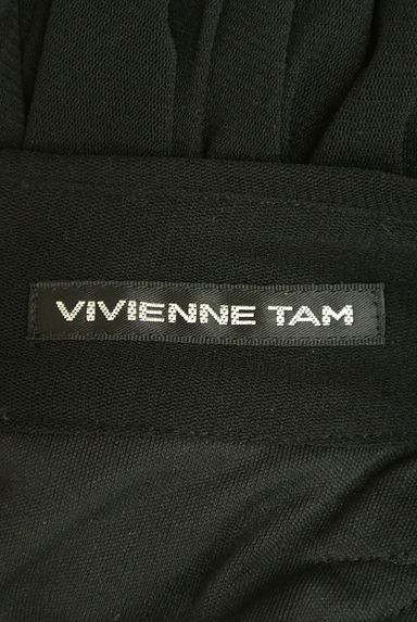 VIVIENNE TAM（ヴィヴィアンタム）の古着「肩レースドレープミモレ丈ワンピース（ワンピース・チュニック）」大画像６へ