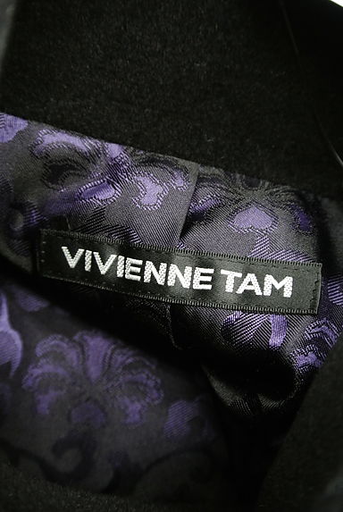 VIVIENNE TAM（ヴィヴィアンタム）の古着「チャイナボタンのファー襟ロングコート（コート）」大画像６へ
