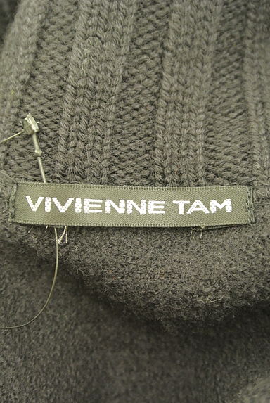 VIVIENNE TAM（ヴィヴィアンタム）の古着「立体刺繍のリブ切替カーディガン（カーディガン・ボレロ）」大画像６へ