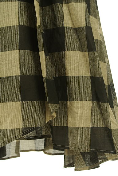Mila Owen（ミラオーウェン）の古着「ブロックチェック柄フィッシュテールロングスカート（ロングスカート・マキシスカート）」大画像５へ