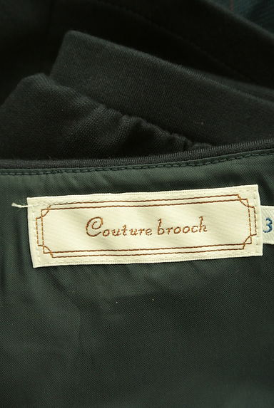 Couture Brooch（クチュールブローチ）の古着「ウエスト切替フリル＆チェック柄膝下丈ワンピース（ワンピース・チュニック）」大画像６へ