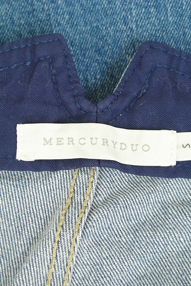MERCURYDUO（マーキュリーデュオ）の古着「リングベルト付カットオフブーツカットデニム（デニムパンツ）」大画像６へ