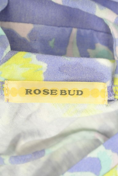 ROSE BUD（ローズバッド）の古着「後ろVネック花柄ワイドTシャツ（Ｔシャツ）」大画像６へ