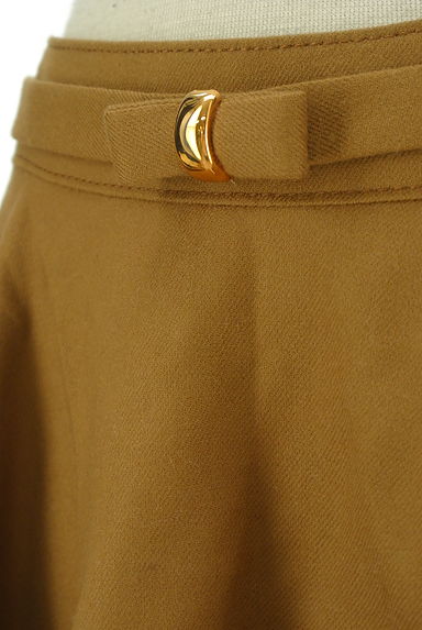 JILLSTUART（ジルスチュアート）の古着「リボンベルト付きフレアウールミニスカート（ミニスカート）」大画像４へ