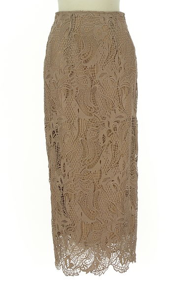 MERCURYDUO（マーキュリーデュオ）の古着「刺繍レーススリットロングタイトスカート（ロングスカート・マキシスカート）」大画像１へ