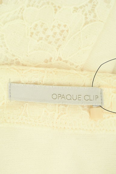 OPAQUE.CLIP（オペークドットクリップ）の古着「フロント花柄レース七分袖カットソー（カットソー・プルオーバー）」大画像６へ