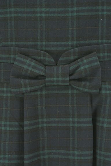 Couture Brooch（クチュールブローチ）の古着「ウエストリボンチェック柄膝下丈ワンピース（ワンピース・チュニック）」大画像４へ