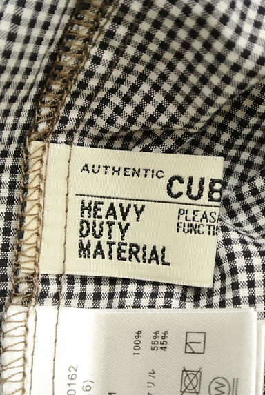 CUBE SUGAR（キューブシュガー）の古着「ケーブル編み切替ギンガムシャツ（カジュアルシャツ）」大画像６へ