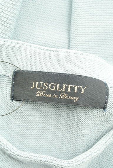 JUSGLITTY（ジャスグリッティー）の古着「ベルト付きフレンチスリーブニット（ニット）」大画像６へ