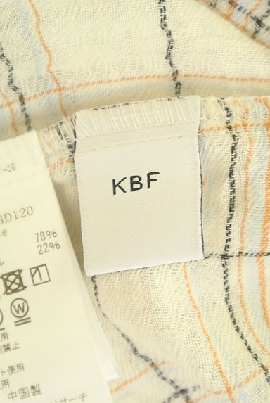 KBF（ケービーエフ）の古着「やわらかチェック柄パイピングブラウス（ブラウス）」大画像６へ