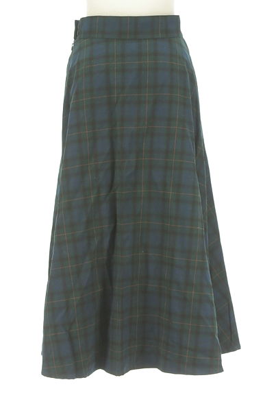 Lugnoncure（ルノンキュール）の古着「ふんわりチェック柄ロングスカート（ロングスカート・マキシスカート）」大画像２へ