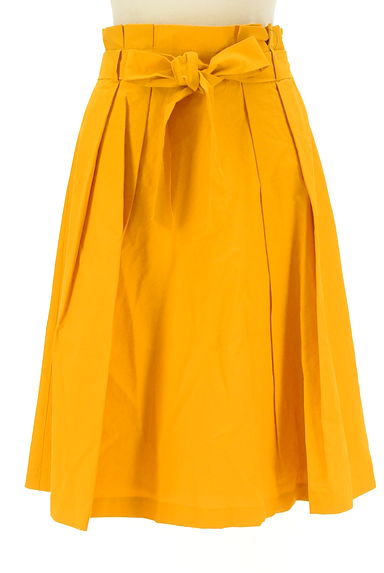 Couture Brooch（クチュールブローチ）の古着「タックリボン膝下フレアカラースカート（ロングスカート・マキシスカート）」大画像１へ
