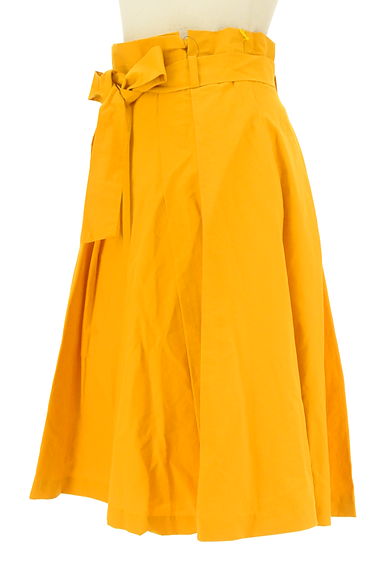 Couture Brooch（クチュールブローチ）の古着「タックリボン膝下フレアカラースカート（ロングスカート・マキシスカート）」大画像３へ