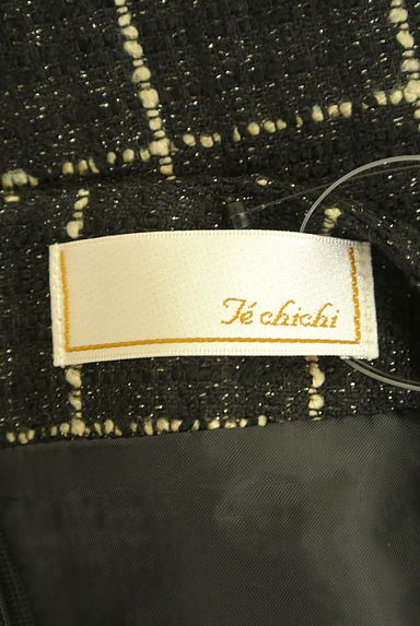 Te chichi（テチチ）の古着「ラメチェック柄膝上フレアワンピース（ワンピース・チュニック）」大画像６へ