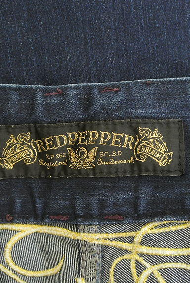 RED PEPPER（レッドペッパー）の古着「ヒップロゴ刺繍裾ゴムスキニーデニム（デニムパンツ）」大画像６へ